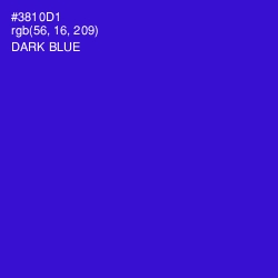 #3810D1 - Dark Blue Color Image